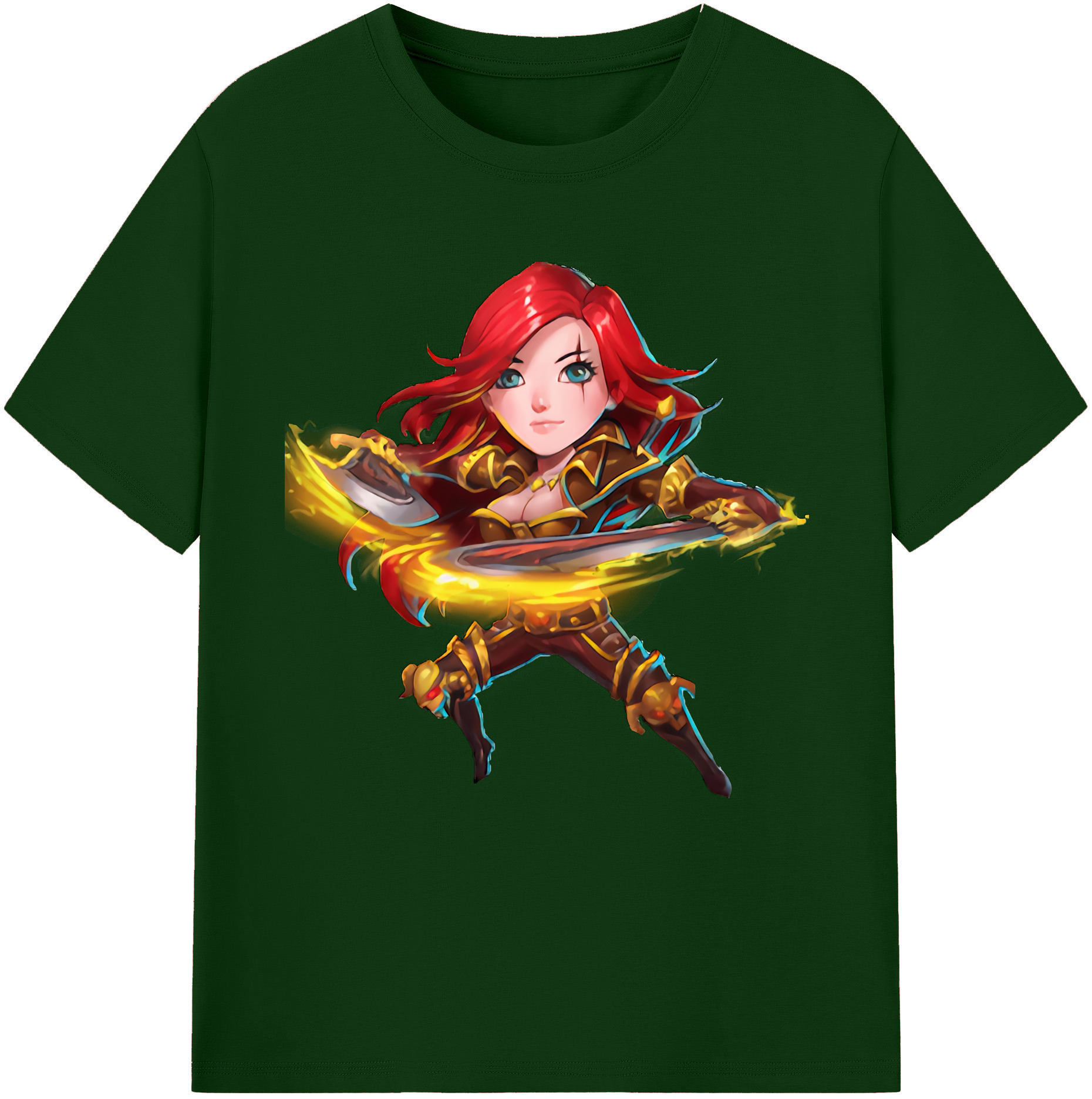 リーグ・オブ・レジェンド League of Legends LOL 綿100％半袖Tシャツ（フロントプリント）